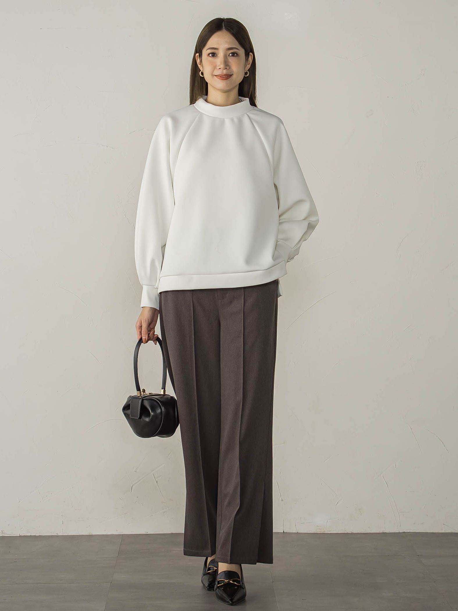 ダンボールモックネックプルオーバー≪手洗い可能≫