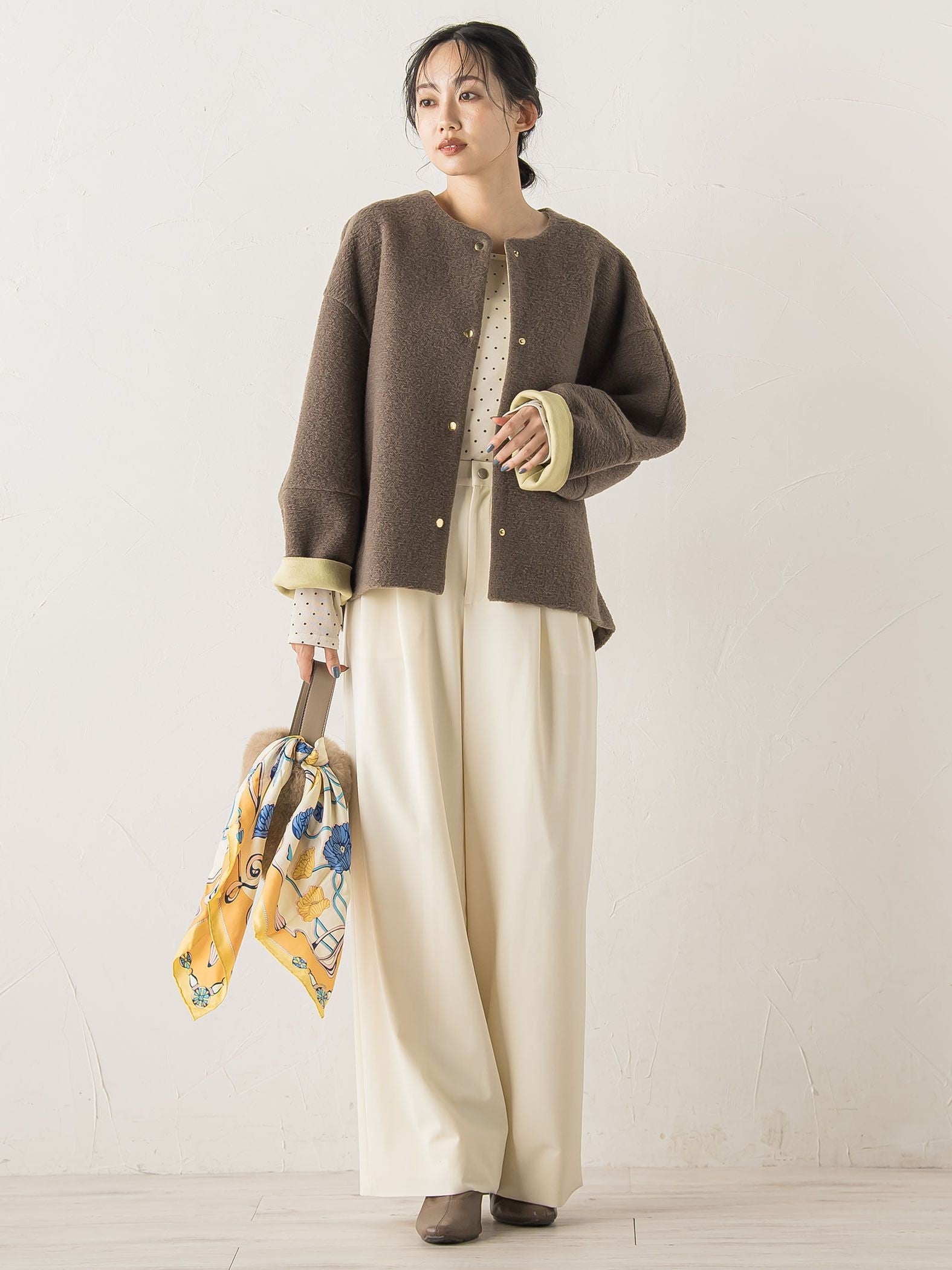 ラメフロッキードットプルオーバー≪手洗い可能≫