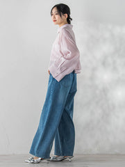 LYOCELL DOBBY STRIPEシャツ