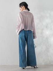 LYOCELL DOBBY STRIPEシャツ