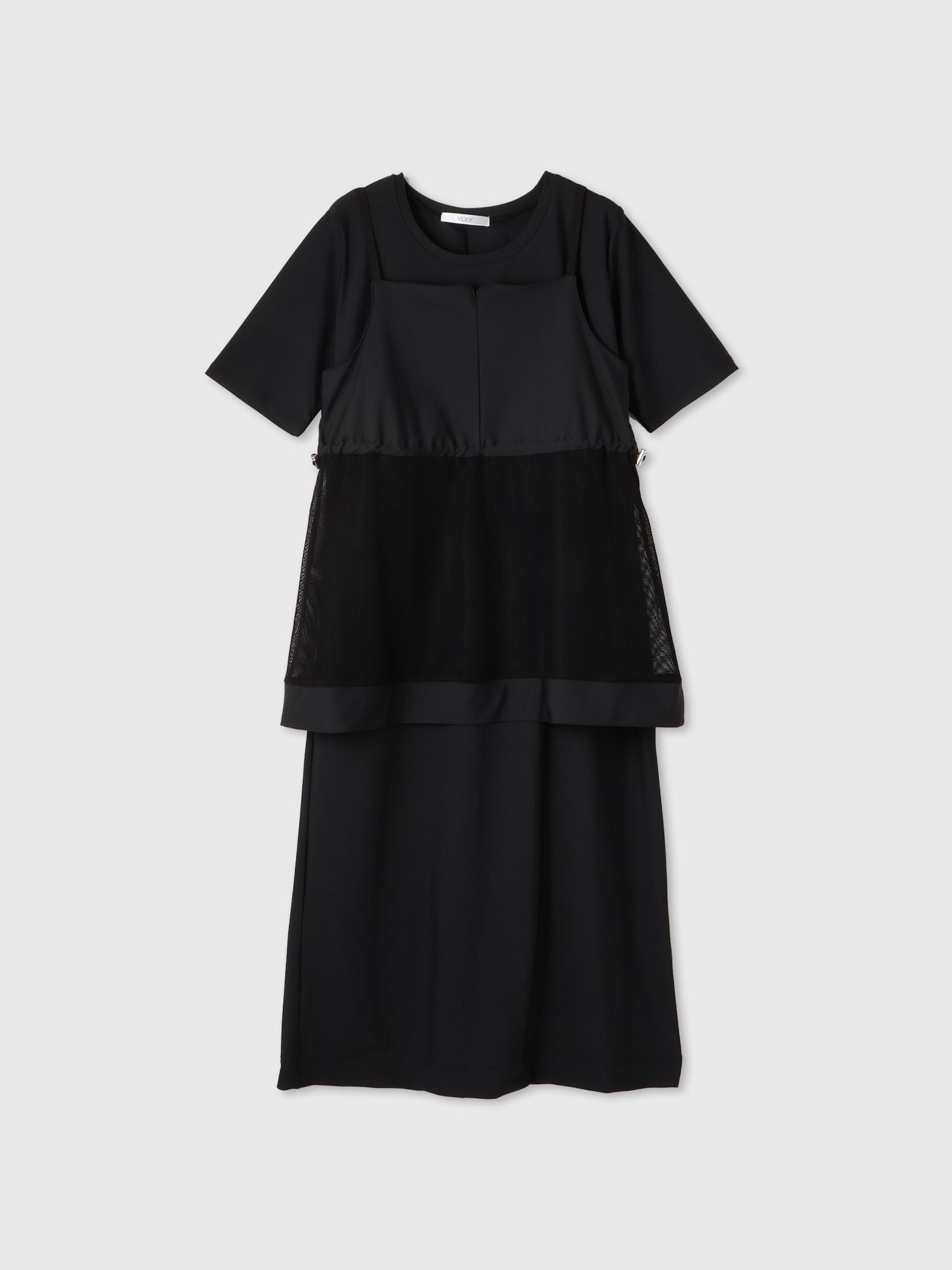 【アンサンブル】UVカットジャージワンピース ビスチェセット