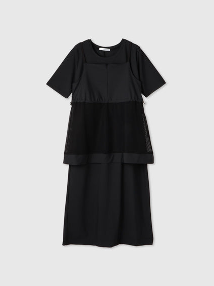 【アンサンブル】UVカットジャージワンピース ビスチェセット
