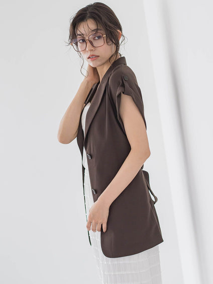 ASAMI　VIYELLAジレ≪手洗い可能≫