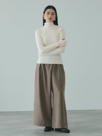 サムホールハイネックニットプルオーバー≪手洗い可能≫