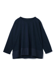 《予約》【機能するミニマル服】異素材プルオーバー 《接触冷感》