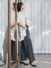 【WEB限定】マルーデデニムワイドパンツ