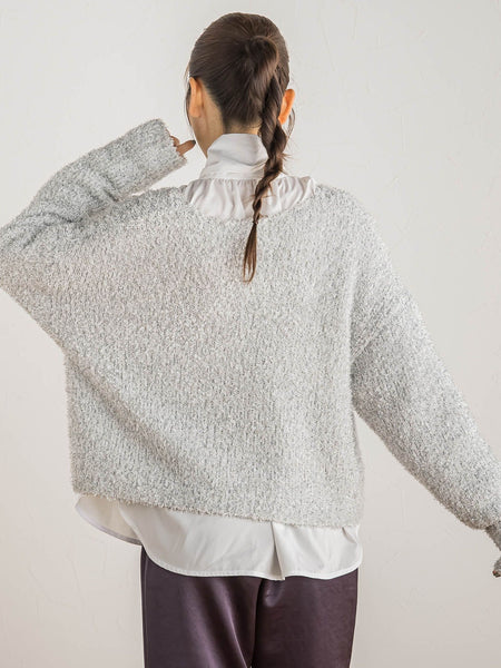 ラメミックスプルオーバー≪手洗い可能≫