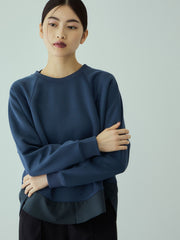 軽量ボンディングバックテールプルオーバー≪洗濯機で洗える≫