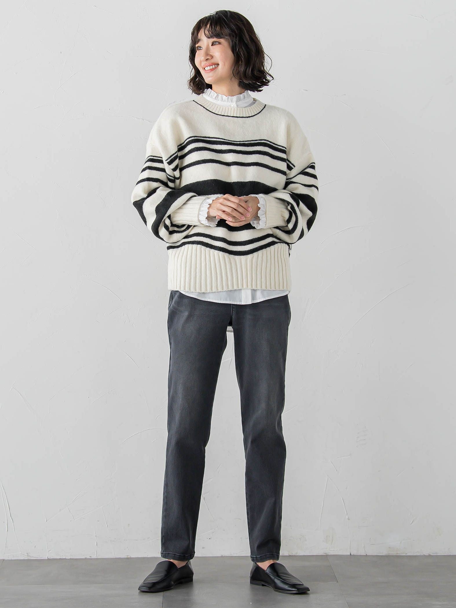 【大きいサイズ】ネックフリルブラウス