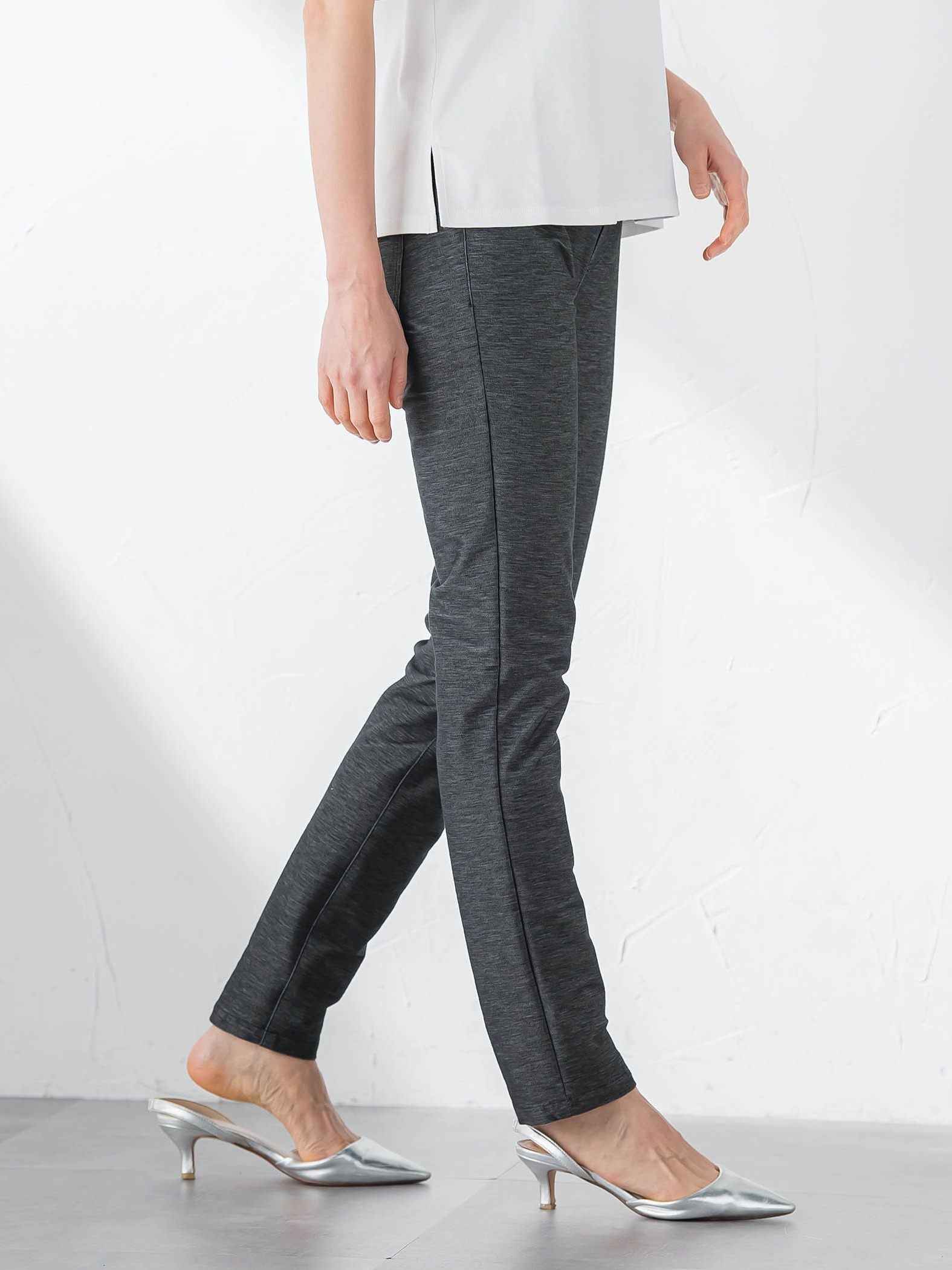 【WEB限定】名品デニムジャージライトパンツ≪ストレッチ/11号あり≫