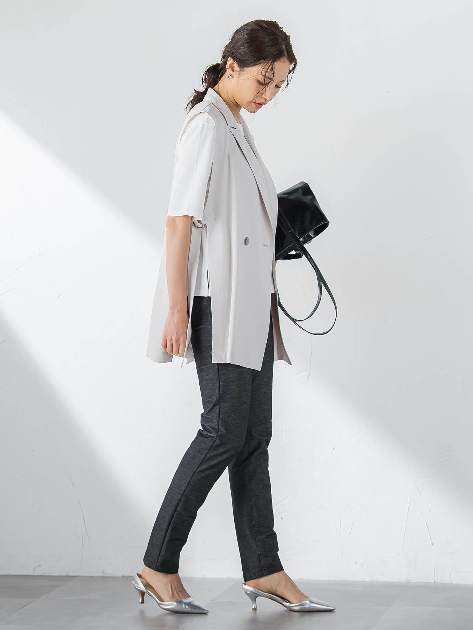 【WEB限定】名品デニムジャージライトパンツ≪ストレッチ/11号あり≫