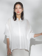 シアーブロードブラウス