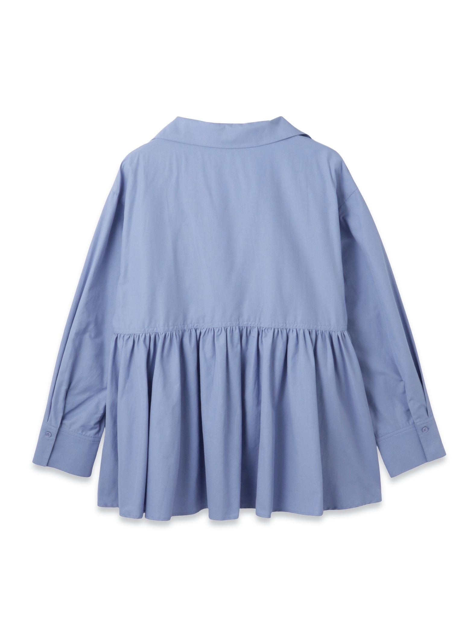 モイストブロードラッフルヘムブラウス