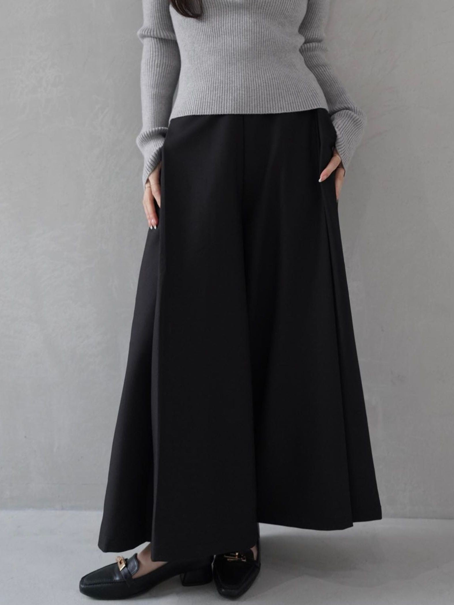 One Tuck Wide Pants≪手洗い可能≫