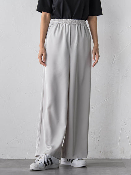 【大きいサイズ】【受注会限定】トリアセチノワイドパンツ