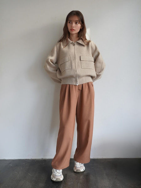 Belted Tack Pants［under150cmさんもオススメ］≪手洗い可能≫