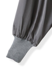 【WEB限定】”1枚でサマになる”とろみサテンふんわりニット