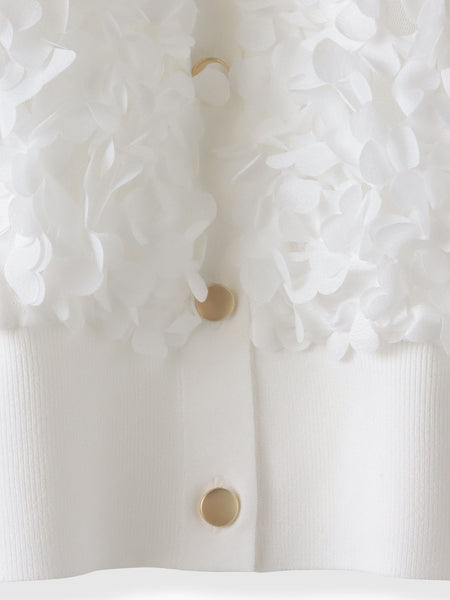 フラワーチュールドッキングカーディガン