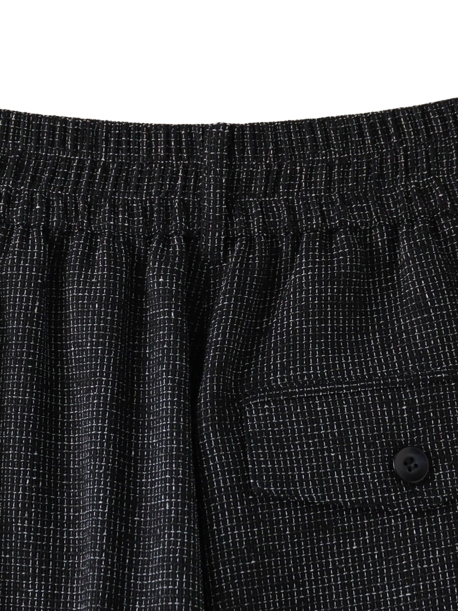 【大きいサイズ】メッシュツイードワイドパンツ
