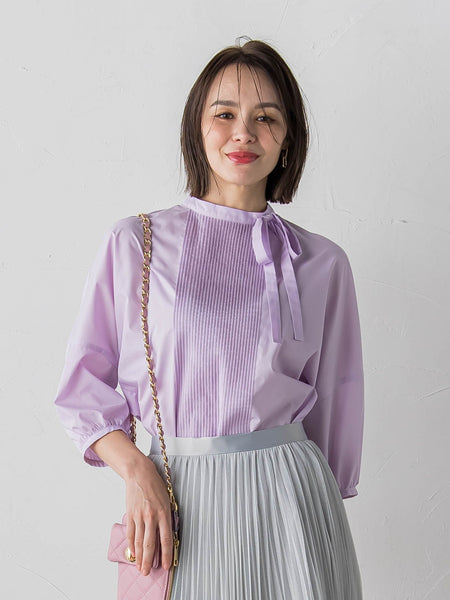 WEB別注】ピンタックブラウス≪洗濯機で洗える≫ | Viaggio Blu 