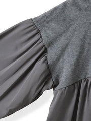 【WEB限定】”1枚でサマになる”とろみサテンふんわりニット