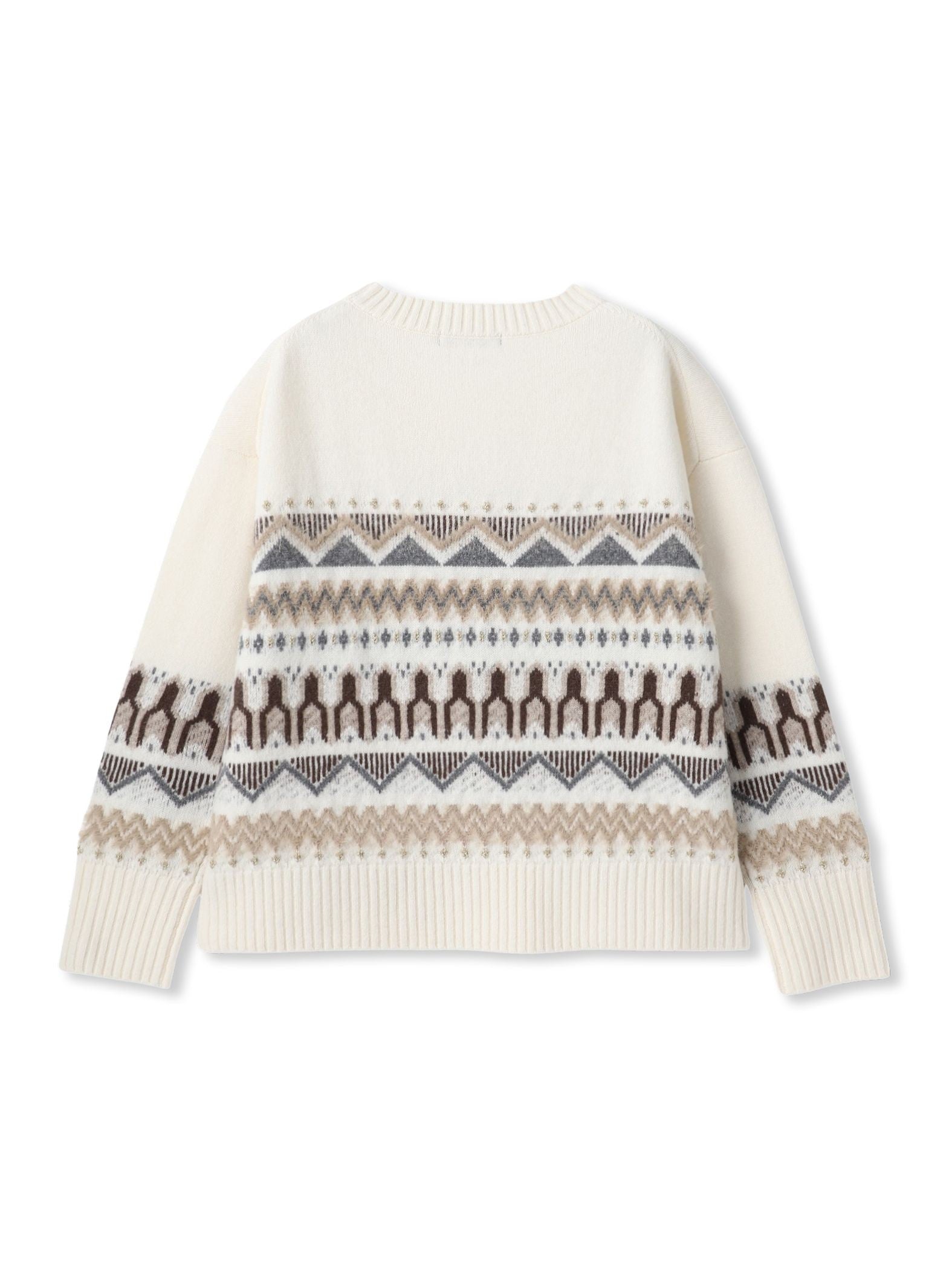 ノルディック柄ニット≪洗える≫