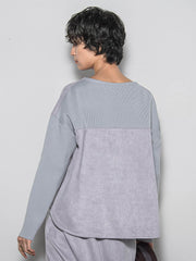 【新色追加】スウェード調×ニットスカートセットアップ≪手洗い可能≫