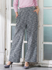 ツイードラメワイドパンツ