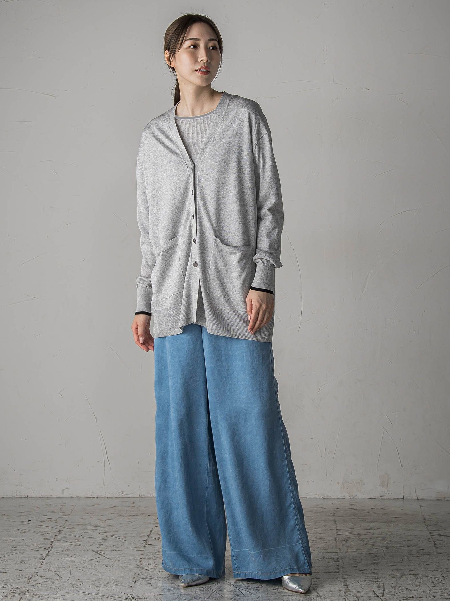 【極】SARIニットカーディガン≪手洗い可能≫