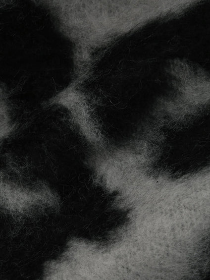 レオパードジャガードシャギーニットカーディガン