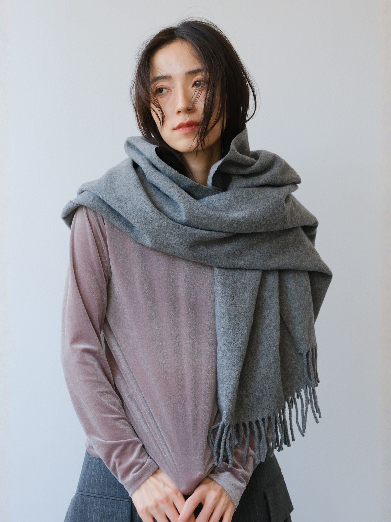 【日本製】Sheer velour ringer t　