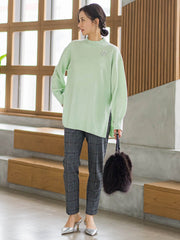 ファインメリノウールチュニックニット≪洗える≫