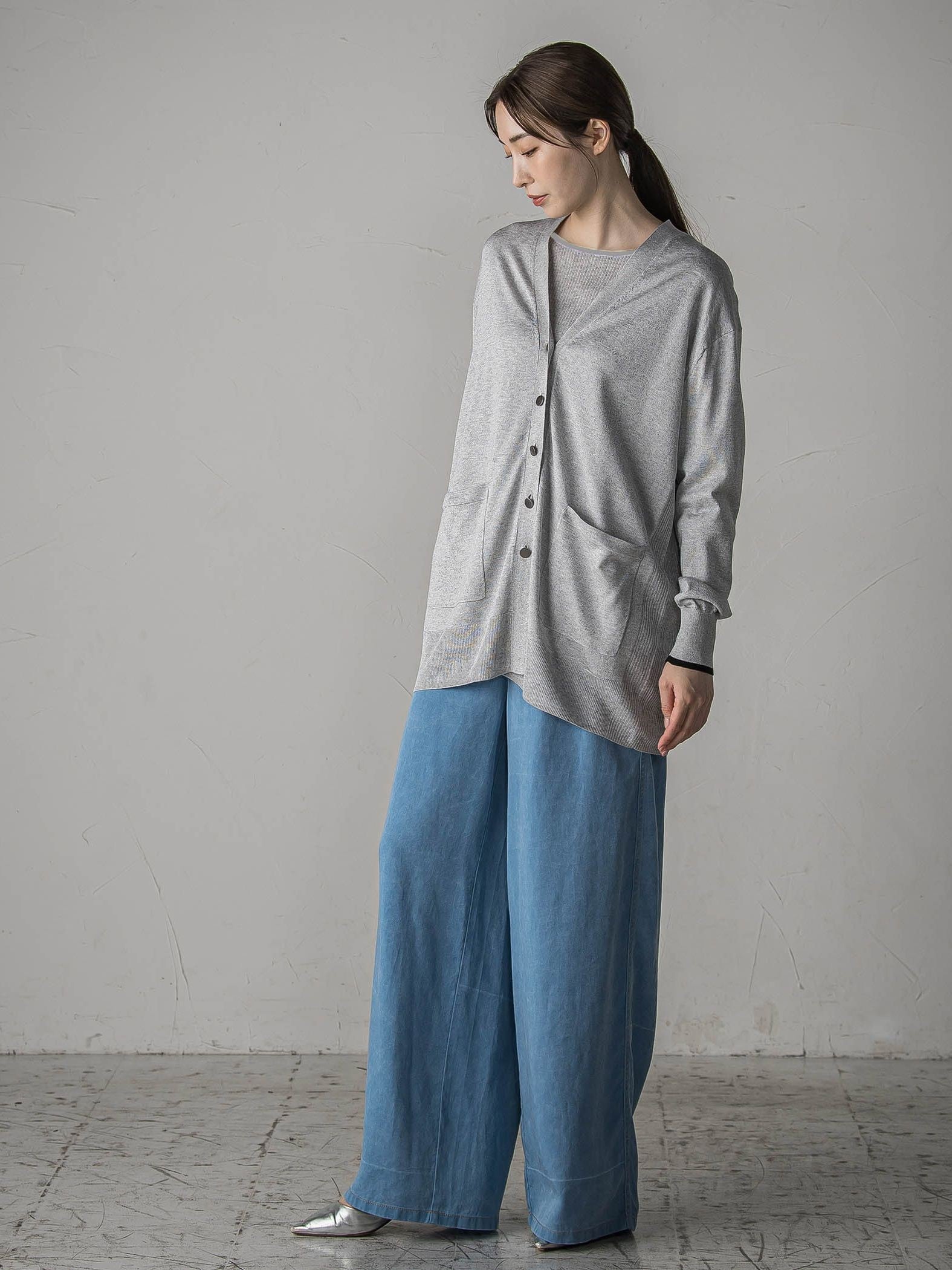 【極】SARIニットカーディガン≪手洗い可能≫