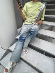 【ENIM BY VICKY】ハイゲージENIMロゴ刺繍Tシャツ《手洗い可能》