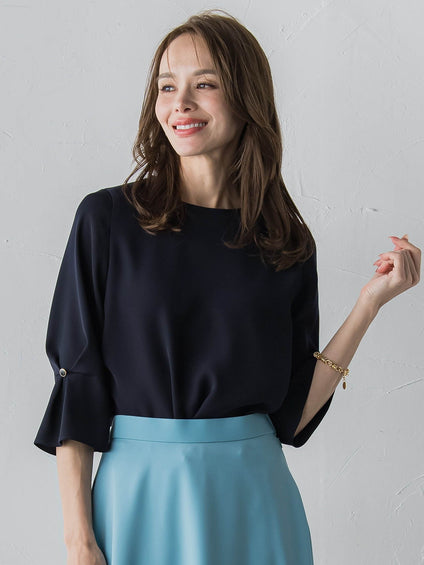 ダブルサテンブラウス