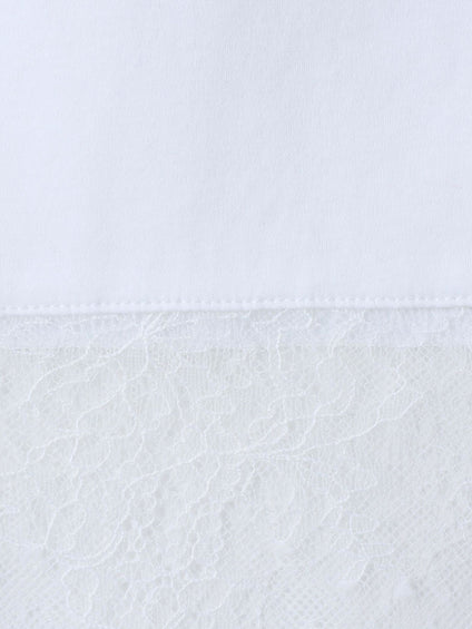 裾レーススムースカットソー