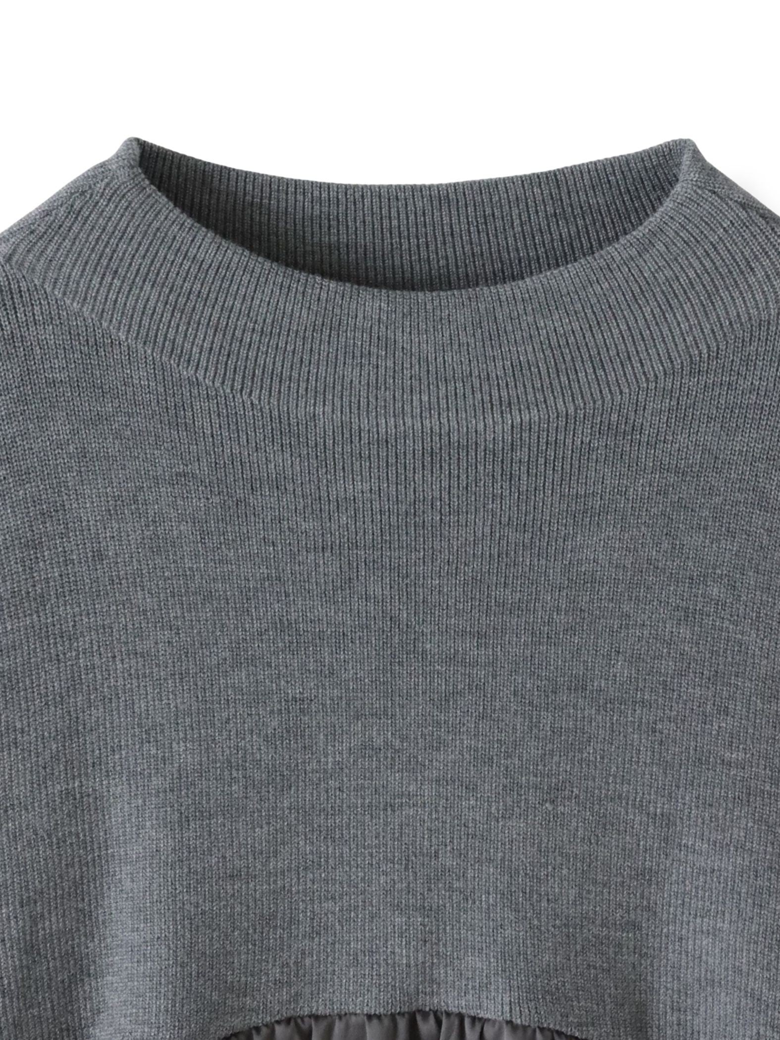 【WEB限定】”1枚でサマになる”とろみサテンふんわりニット