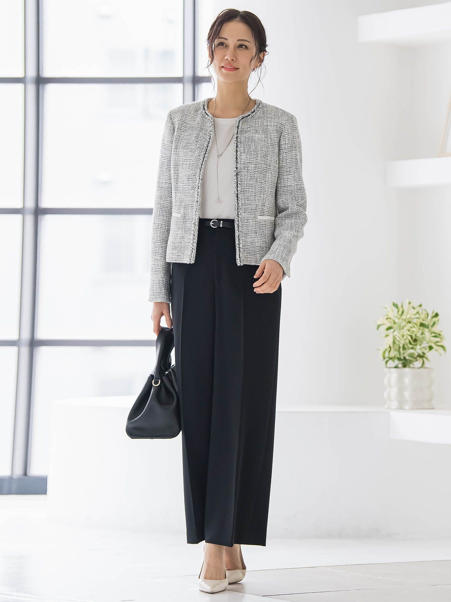 【WEB限定 13号】トリクシオンワイドパンツ≪セットアップ対応/手洗い可能≫