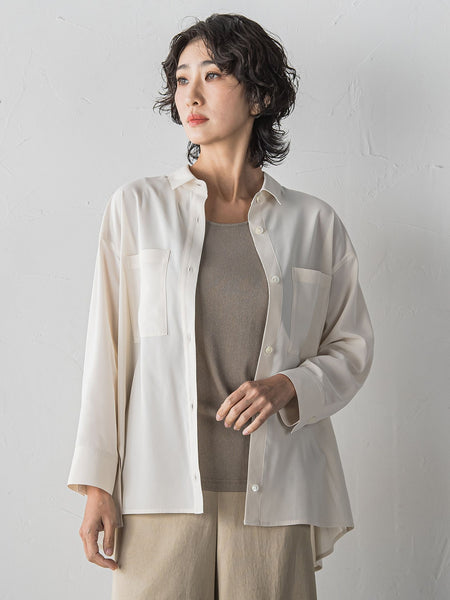 【大きいサイズ/受注会限定】シアーボイルシャツ