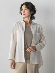 【大きいサイズ/受注会限定】シアーボイルシャツ