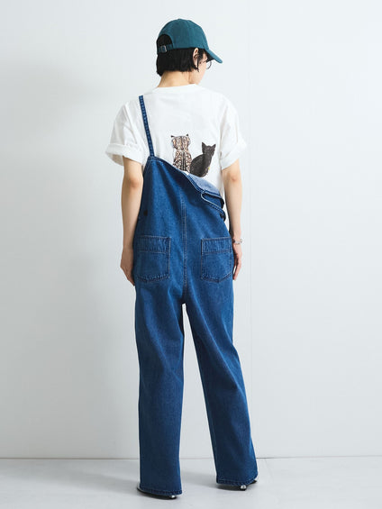 ライトオンスデニムサロペットパンツ≪手洗い可能≫
