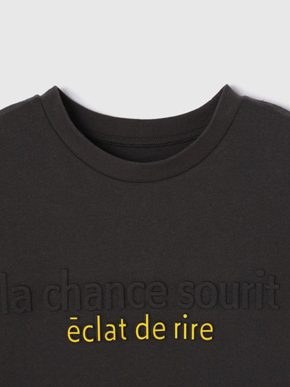 エンボスプリントTシャツ≪手洗い可能≫