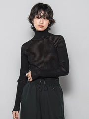 【WEB限定】プレーティングリブニットプルオーバー≪手洗い可能≫