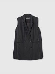 【シーズンレス】ナイロンツイルデニムベスト