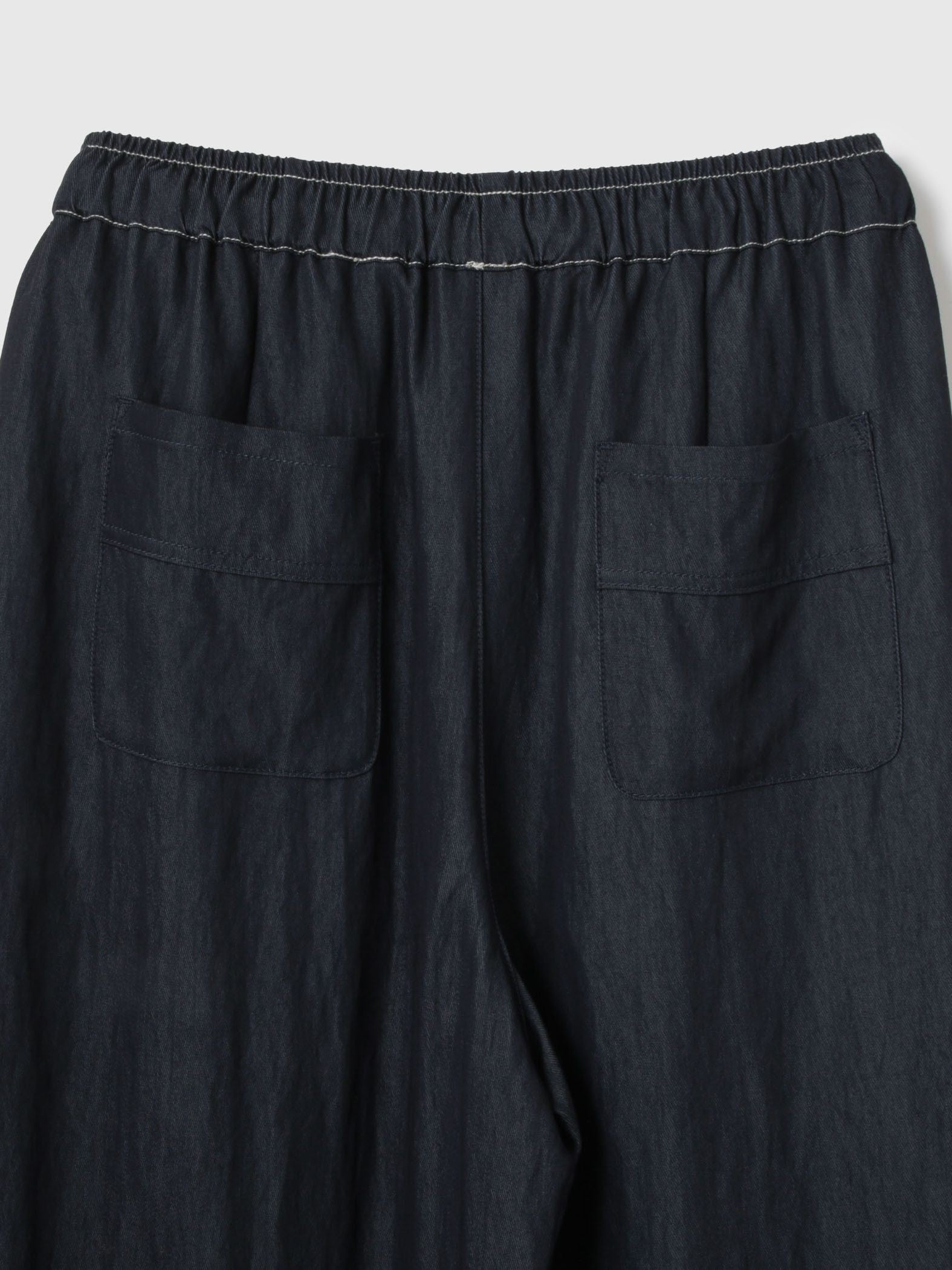 【シーズンレス】ナイロンツイルデニムイージーワイドパンツ