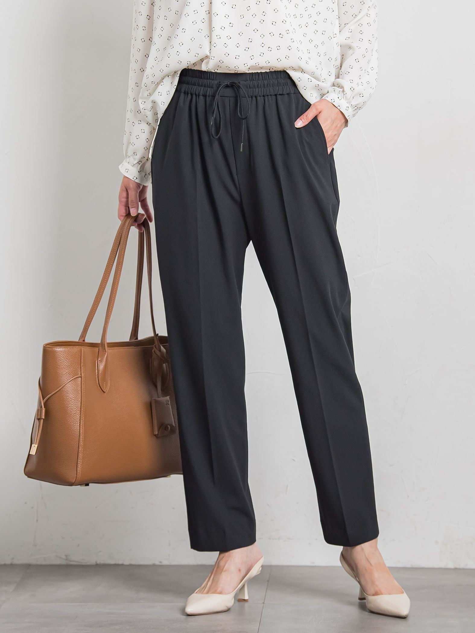 【追加生産】【WEB限定】Active Beautyテーパードパンツ≪13号・15号あり/洗濯機で洗える≫