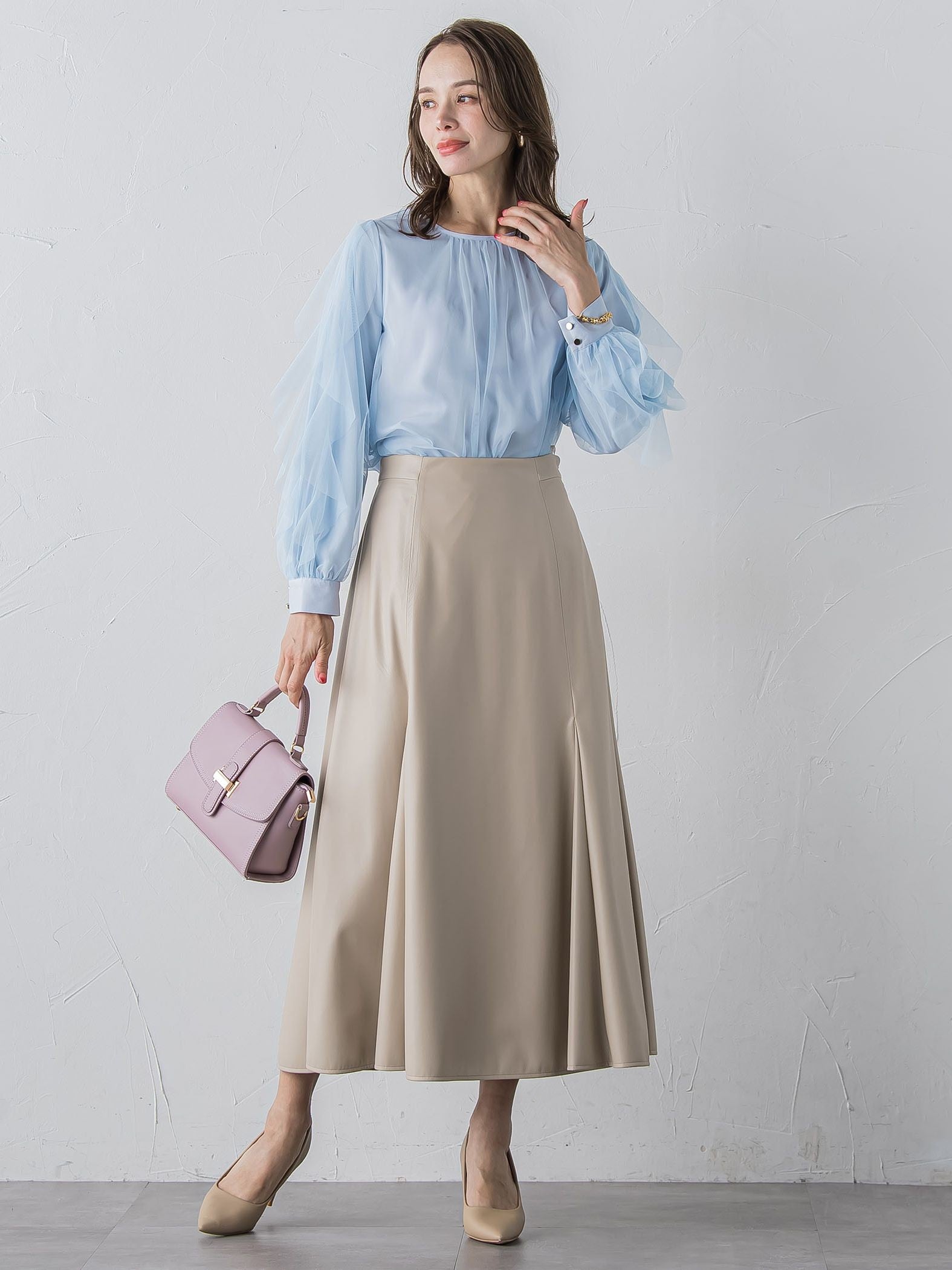 フェイクレザーマーメイドスカート