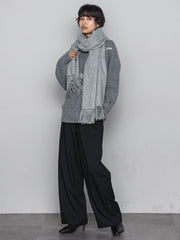 【一瞬で楽とキレイを叶える】裏起毛イージーワイドパンツ≪手洗い可能≫