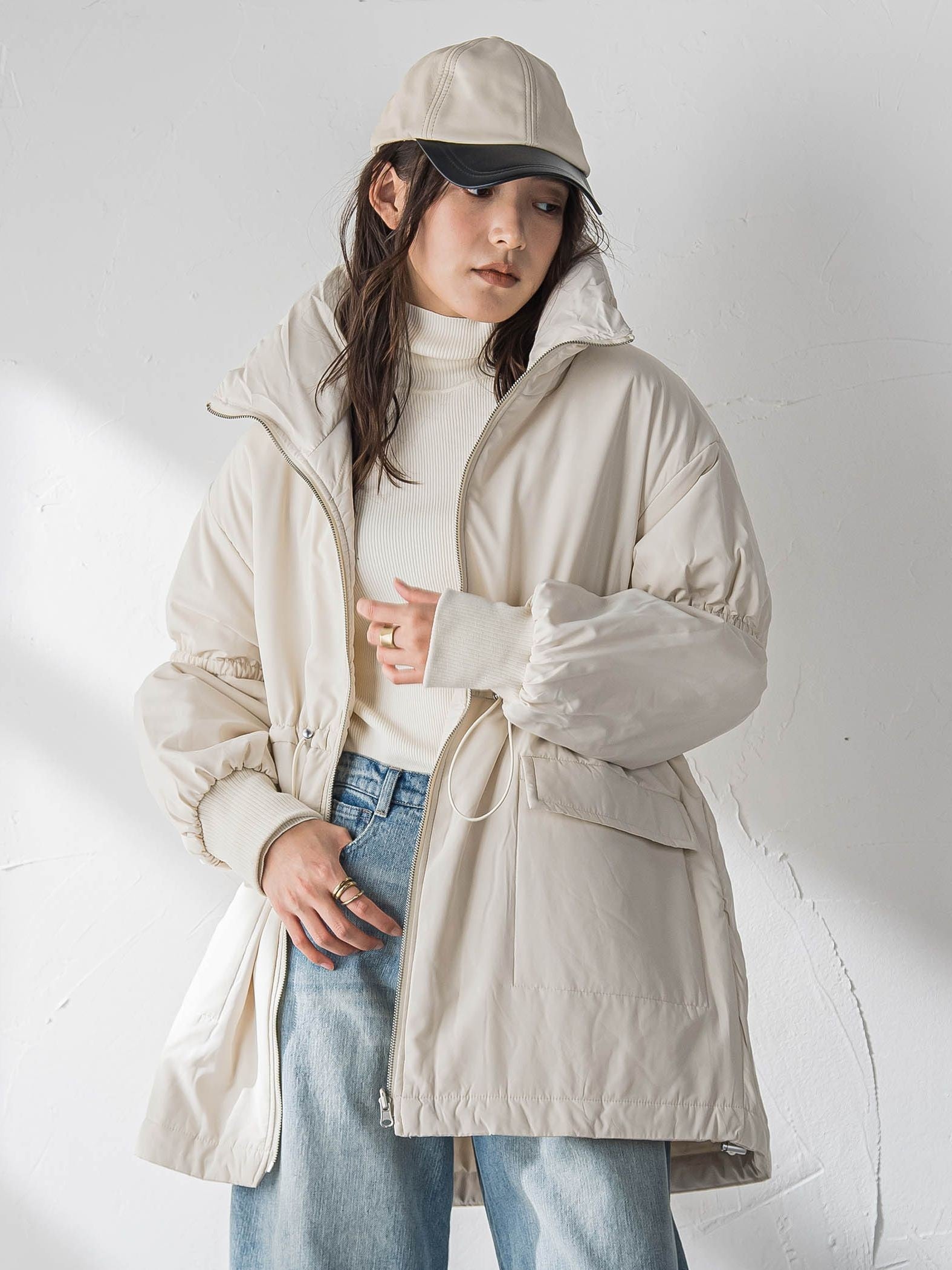 中綿リバーシブルコート≪手洗い可能≫