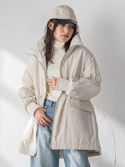 中綿リバーシブルコート≪手洗い可能≫